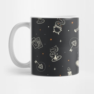 Mystic Halloween Pattern Mug